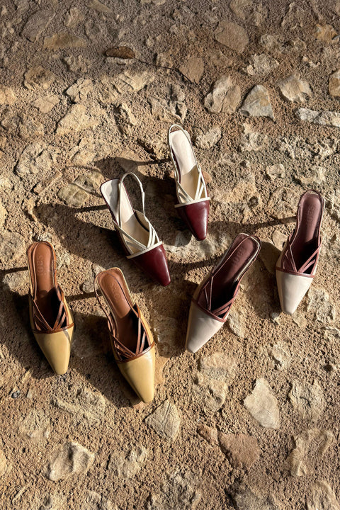 Naima Slingback Heels in Pink Salt