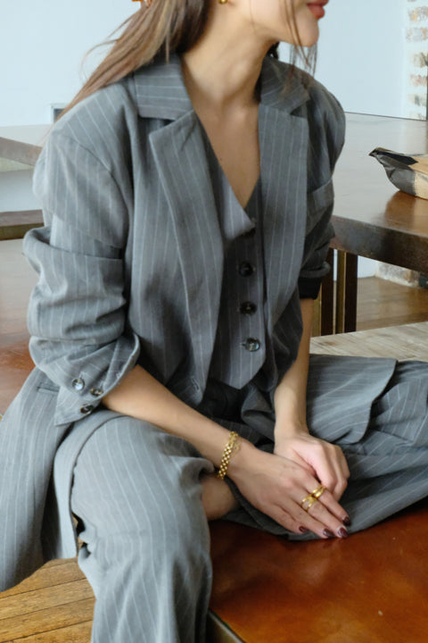 June Waistcoat in Charcoal Grey