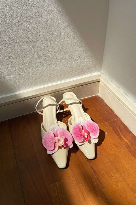 Lily Orchid Heels in Vanilla