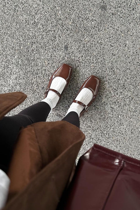 Loulou Flats in Cocoa Brown