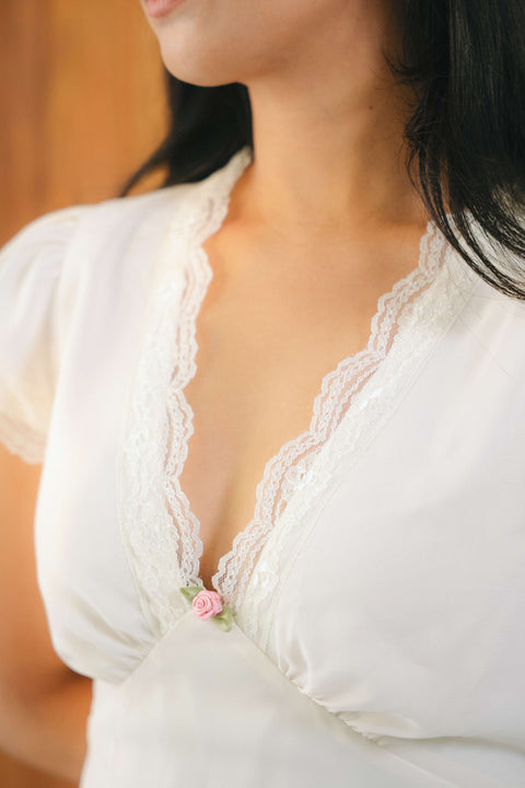 Audrey Long Dress in White