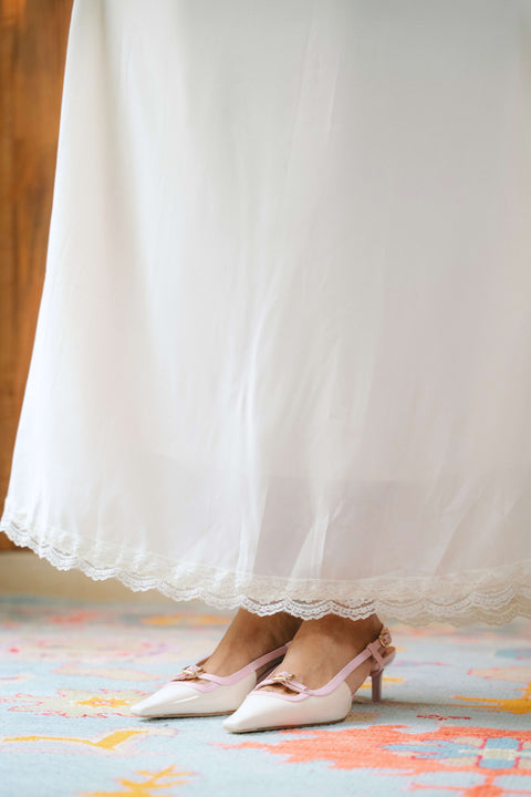 Audrey Long Dress in White