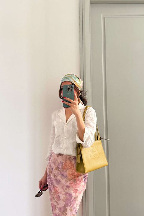 Mesh Skirt in Powder Blossom