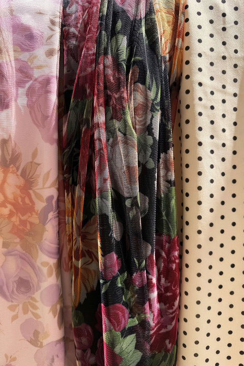 Mesh Skirt in Powder Blossom