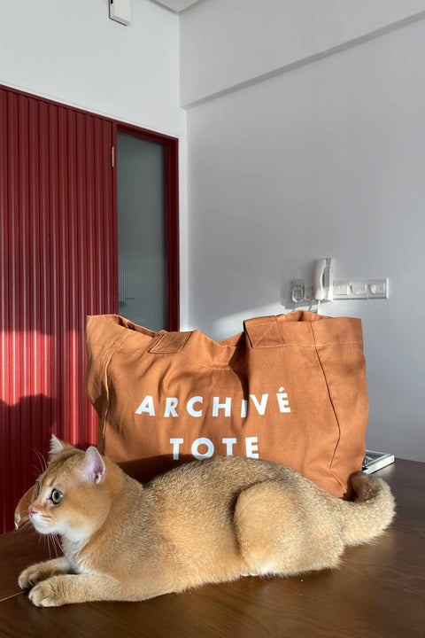 Warehouse Sale Archive Tote in Mochi Brown