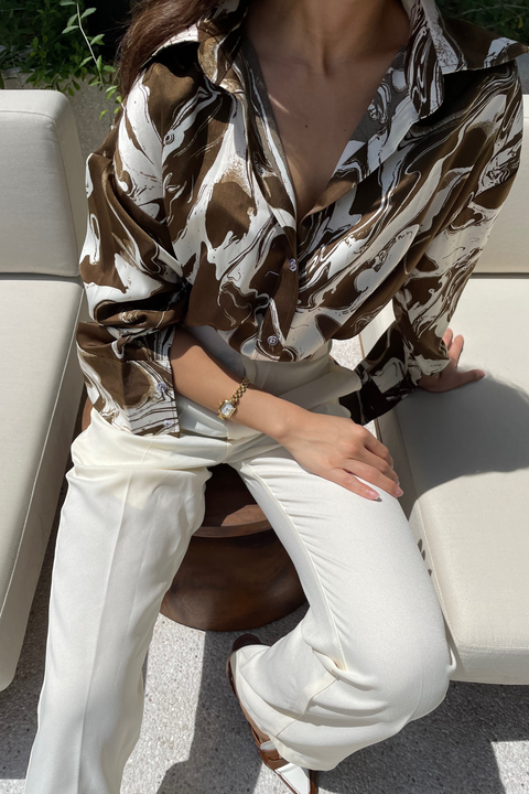 Palermo Shirt in Sicily Brown