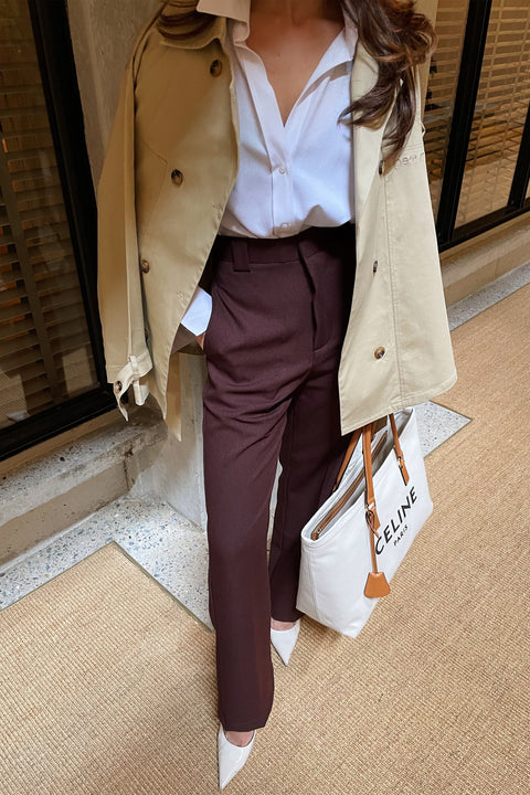 Flores in Mocha Brown