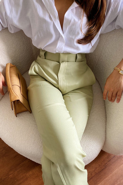 Flores Pants in Pistachio