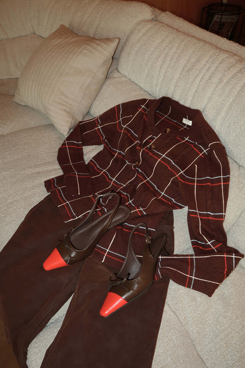 Dakota Cardigan in Spiced Brown
