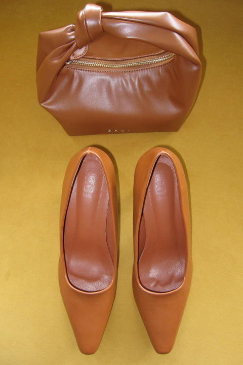 Diana Heels in Toffee Brown