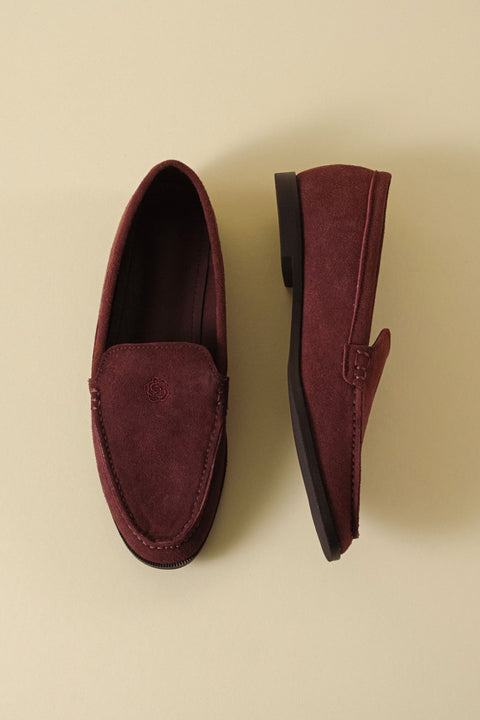 Rosa Loafers Suede Rosewood