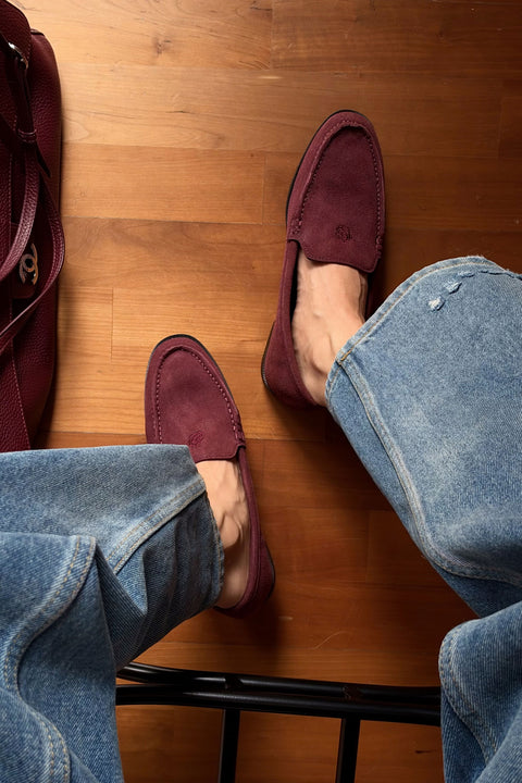 Rosa Loafers Suede Rosewood