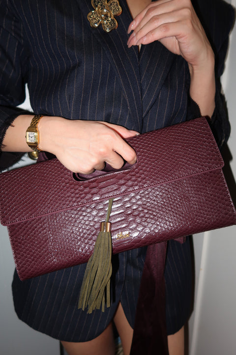 Peggy Clutch Plum