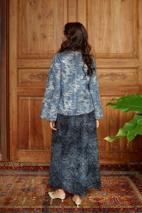 Amina Jacket in Blues Blue