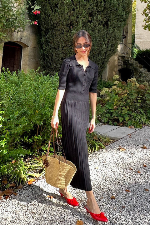 Jean Knit Dress in Black