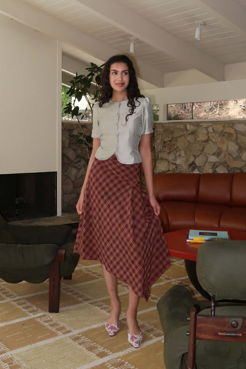 Brandy Maxi Layered Skirt in Caliente