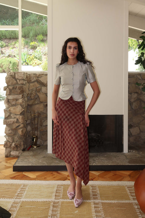 Brandy Maxi Layered Skirt in Caliente