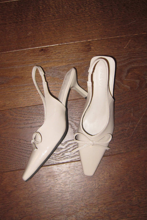 Annie Slingback Heels in Malt Vanilla