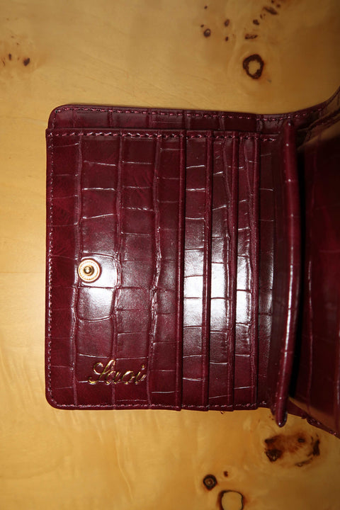 Wallet in Burgundy