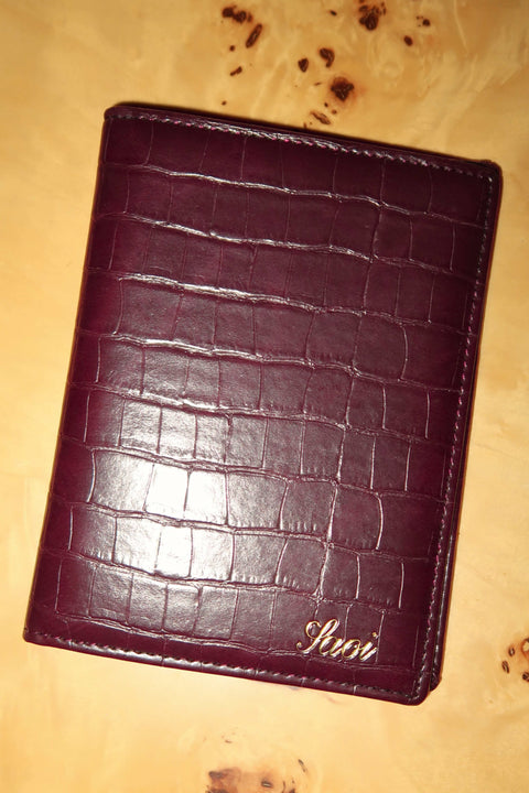 Passport Holder in Burgundy