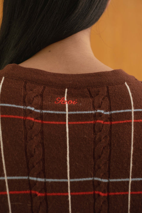 Dakota Cardigan in Spiced Brown