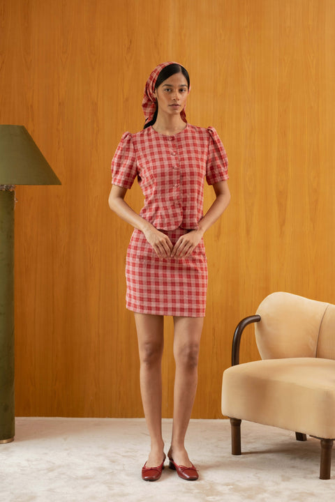 Coco Skirt in Strawberry Jam