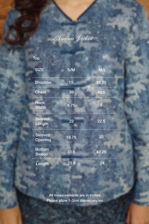 Amina Jacket in Blues Blue