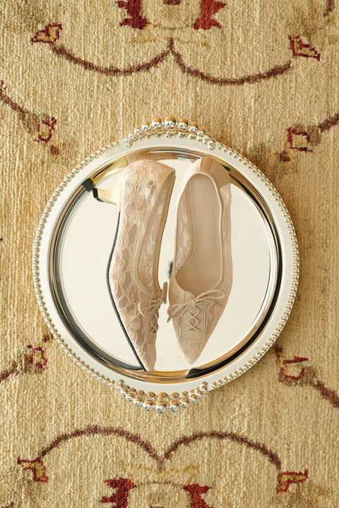 Jude Lace Heels in Vanilla