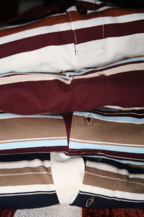 90s Longsleeves Polo in Burgundy