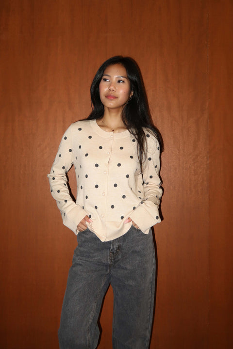 90s Cardigan in Polka