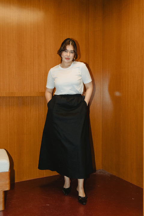 Lindy Skirt in Pepper Black