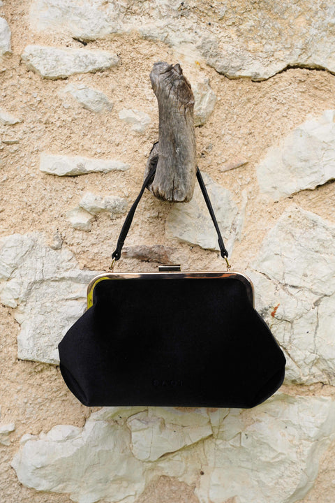 Nara Clutch in Black Olive