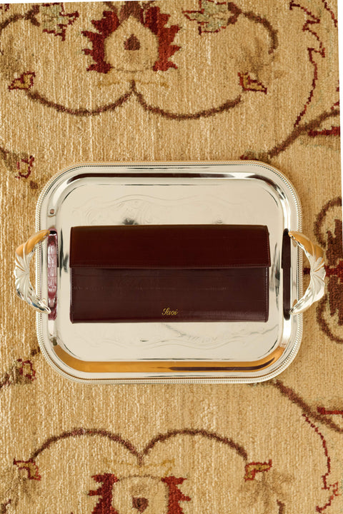 Rama Clutch in Brown