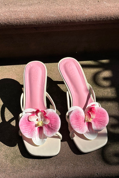 Serena Orchid Heels in Pink Petal