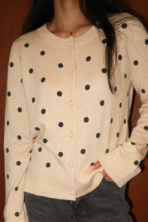 90s Cardigan in Polka
