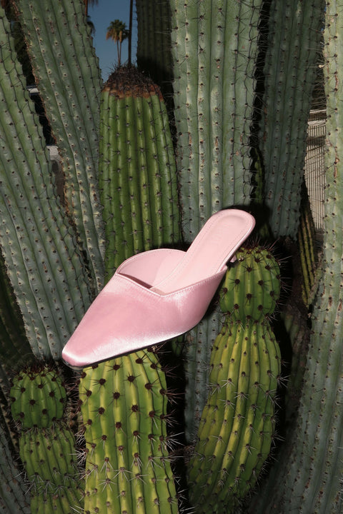Elle Satin Heels in Elle Woods