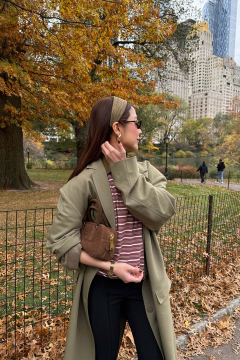 90s Longsleeves Polo in Fig