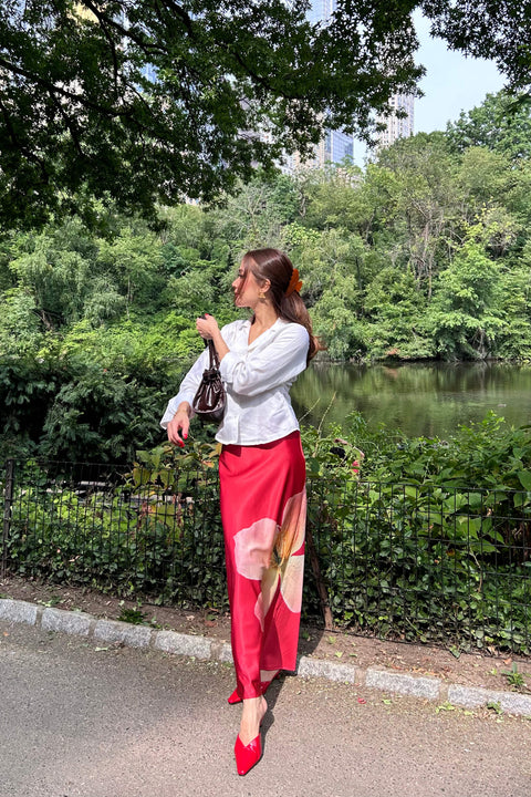 Charlotte Skirt in Summer Red