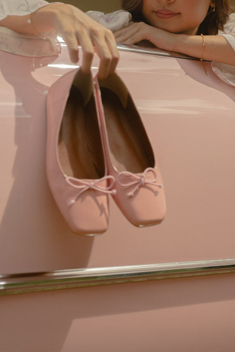Poppy Ballet Flats in Pink