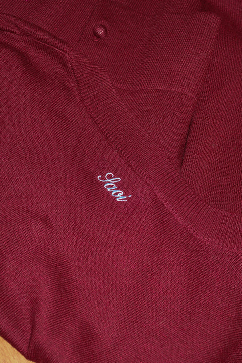 90s Cardigan in Burgundy